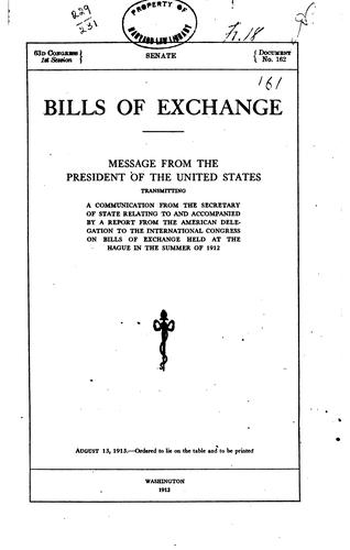 Bills of exchange