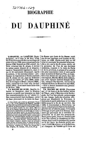 Biographie du Dauphiné
