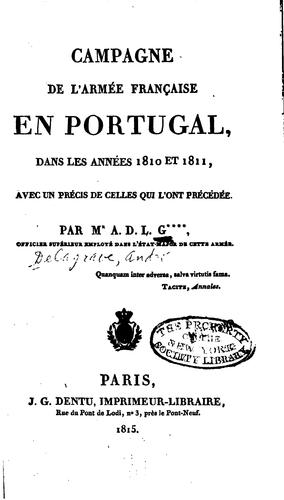 Campagne de l'armée française en Portugal