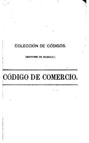 Código de comercio de los Estados Unidos Mexicanos
