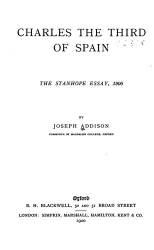 Charles the Third of Spain