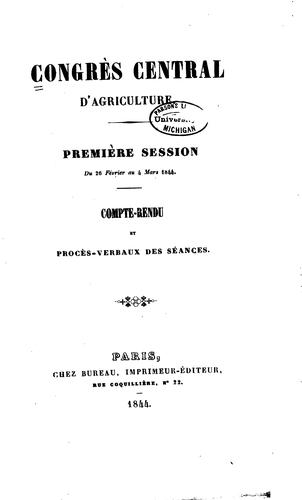 Congrès central d'agriculture