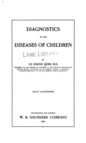 Diagnostics of the diseases of children