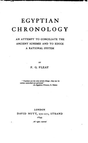 Egyptian chronology