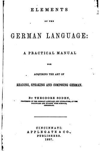 Elements of the German language
