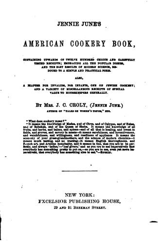 Jennie June's American cookery book