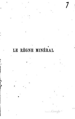 Le régne minéral