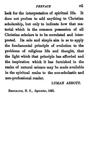 The theology of an evolutionist