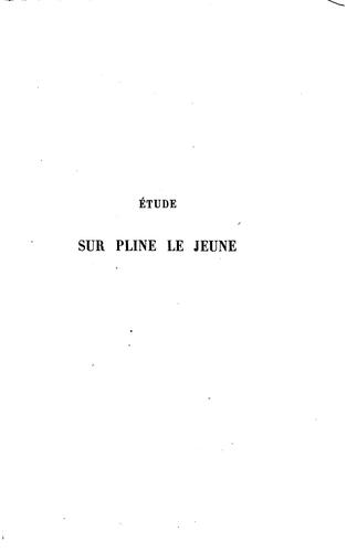 Étude sur Pline le Jeune