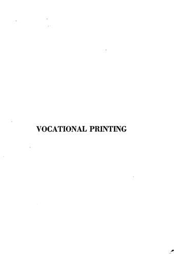 Vocational printing