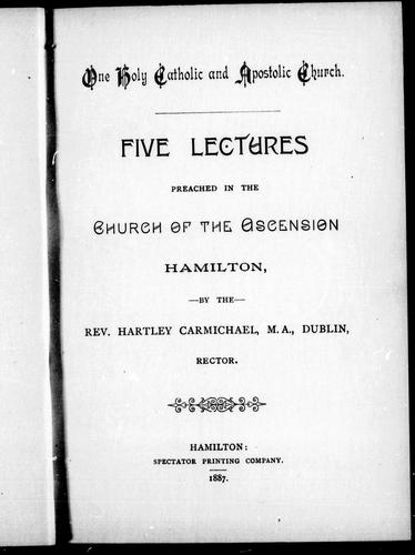 One holy catholic and apostolic church