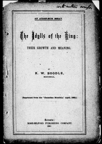 The idylls of the King