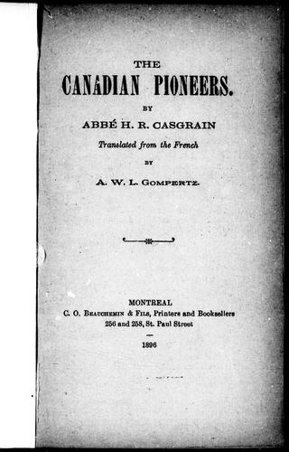 The Canadian pioneers