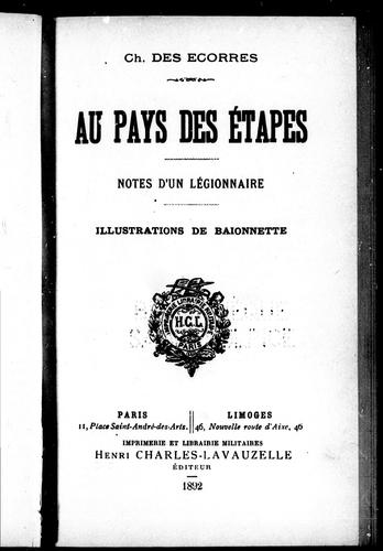 Au pays des étapes