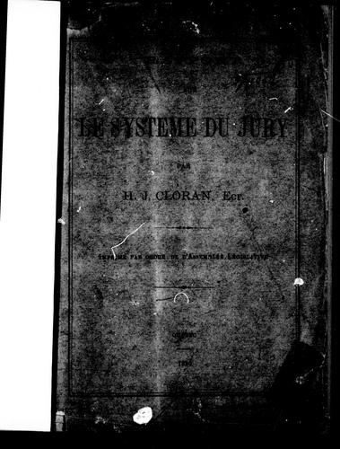 Rapport sur le système du jury
