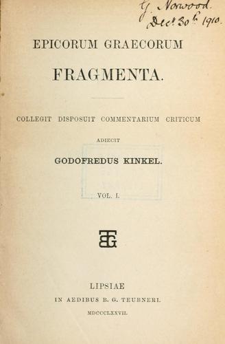 Epicorum graecorum fragmenta