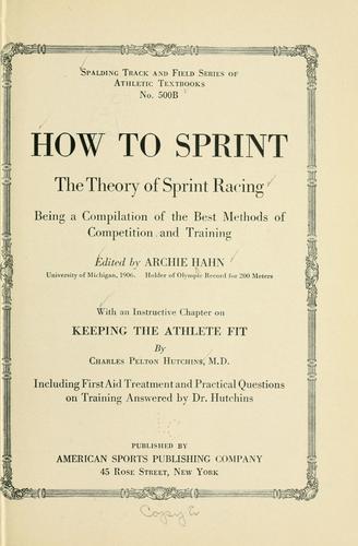 How to sprint