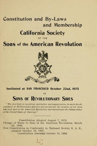 Constitution and by-laws and membership