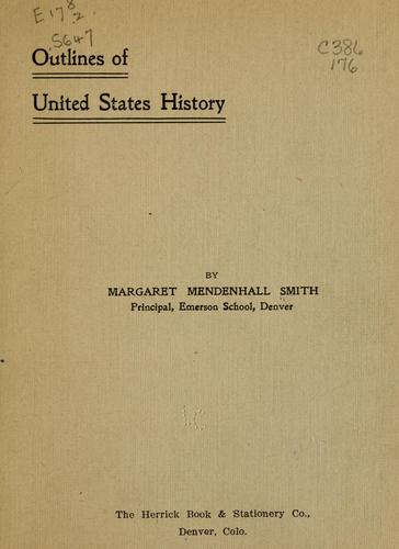 Outlines of United States history