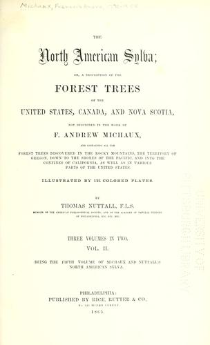 Histoire des arbres forestiers de l'Amérique Septentrionale