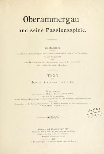 Oberammergau und seine Passionsspiele