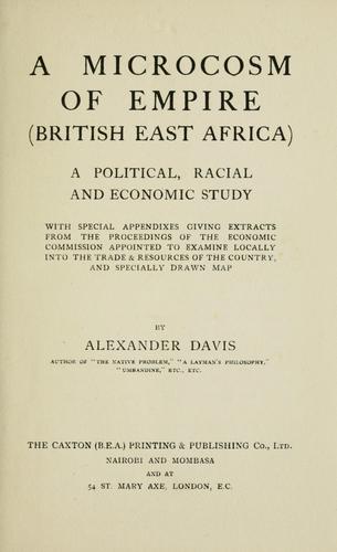 A microcosm of empire (British East Africa)
