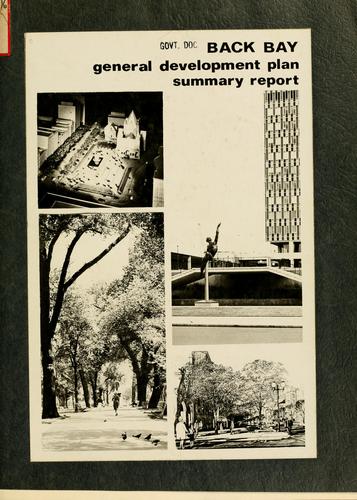 Back bay general development plan, summary report