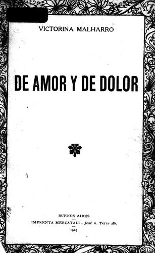 De amor y de dolor