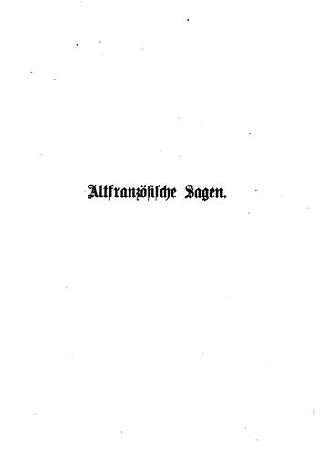 Altfranzösische sagen
