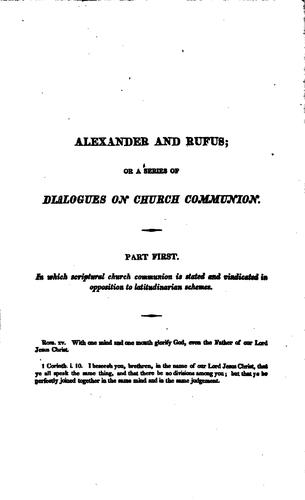 Alexander and Rufus