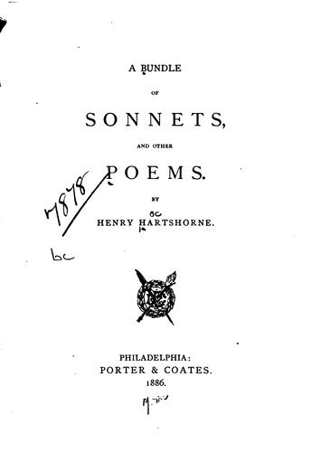 A Bundle of Sonnets and Other Poems