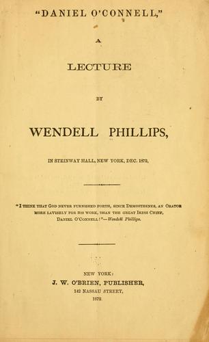 "Daniel O'Connell"
