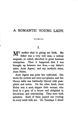 A Romantic Young Lady