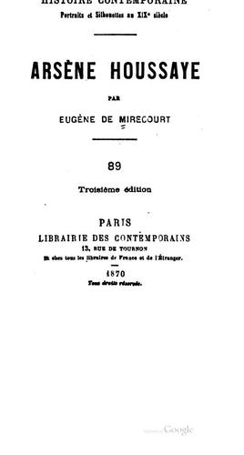 Arsène Houssaye