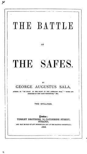 The Battle of the Safes, Or, British Invincibles Versus Yankee Ironclads
