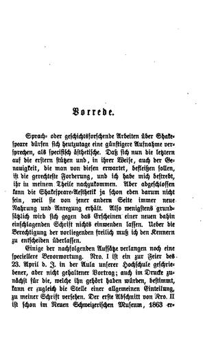 Aufsätze über Shakespeare