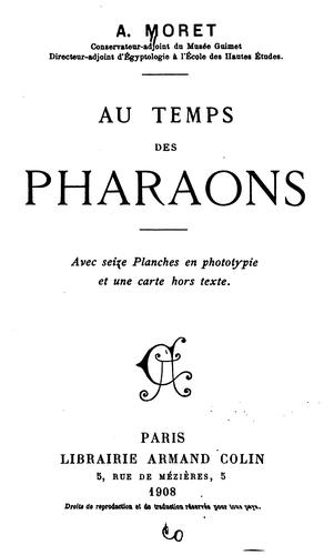Au temps des Pharaons