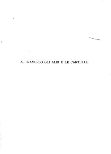 Attraverso gli albi e le cartelle [sensazioni d'art]. 2a serie. Con 385 ..