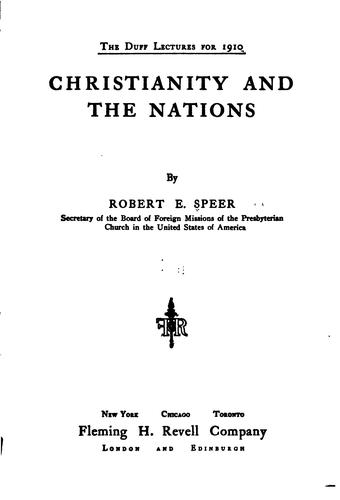 Christianity and the Nations