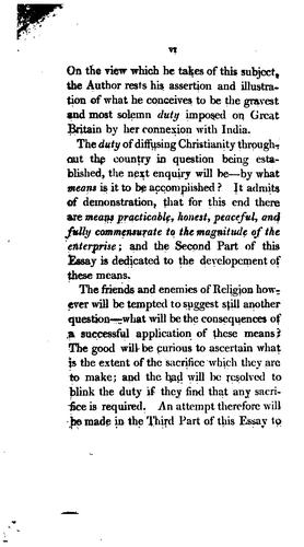 Christianity in India: An Essay on the Duty, Means, and Consequences, of Introducing the ..