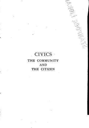 Civics, the Community and the Citizen