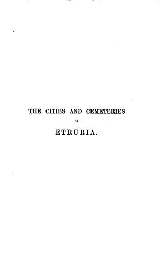 CITIES AND CEMETERIES OF ETRURIA