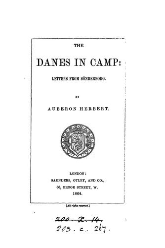 The Danes in camp: letters from Sönderborg