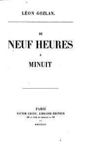 De neuf heures à minuit