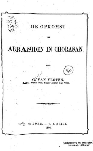 De opkomst der Abbasiden in Chorasan
