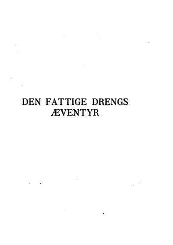Den fattige drengs aeventyr