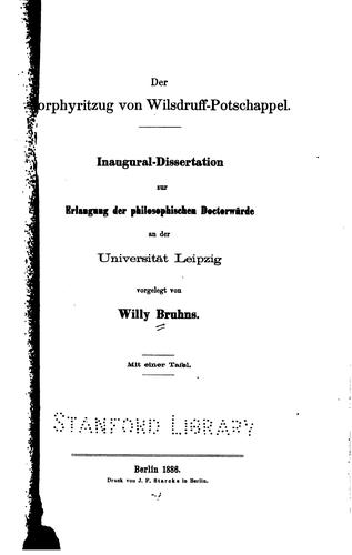 Der Porphyritzug von Wilsdruff-potschappel..