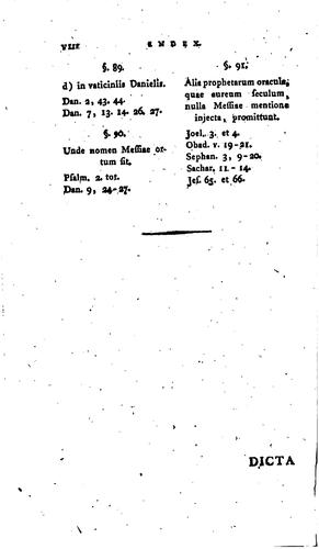 Dicta classica Veteris Testamenti notis ... illustrata [by G.L. Bauer]. 2 sect