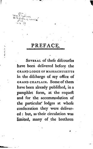 Discourses, Delivered on Public Occasions: Illustrating the Principles ..