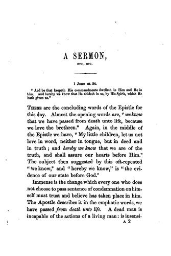 The Evidences of the Work of the Holy Spirit: A Sermon, Preached in St ..